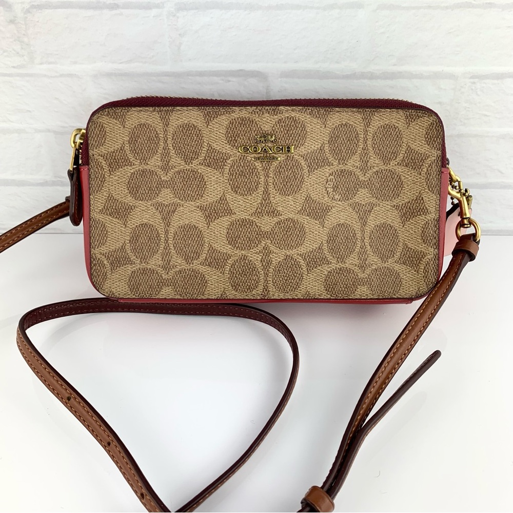 Coach Kira Signature Canvas Crossbody Bag In Colorblock $195